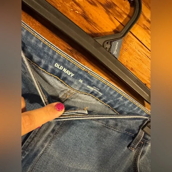 Old Navy size 22 mid rise kicker boot cut stretchy Jeans - Picture 4 of 4